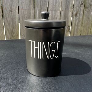 Rae Dunn Things Bath Cotton Jar